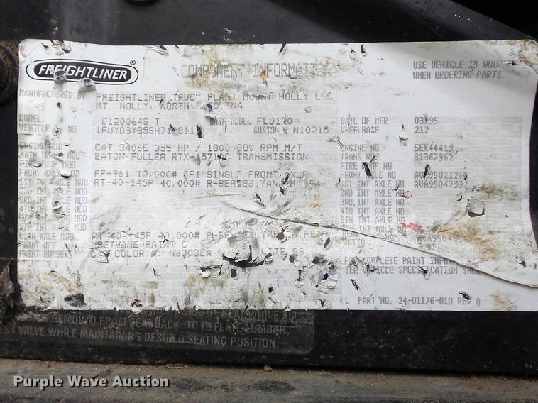 image for item DC7389 1995 Freightliner FLD120 semi truck