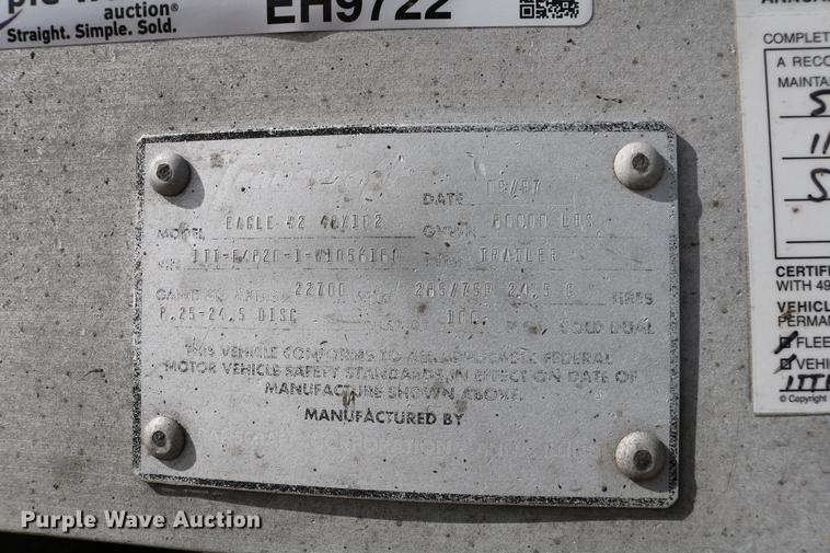 image for item EH9722 1998 Transcraft Eagle W248X102 flatbed trailer