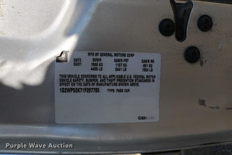 image for item DB6569 2001 Pontiac Grand Prix