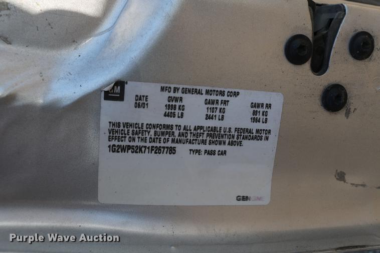 image for item DB6569 2001 Pontiac Grand Prix