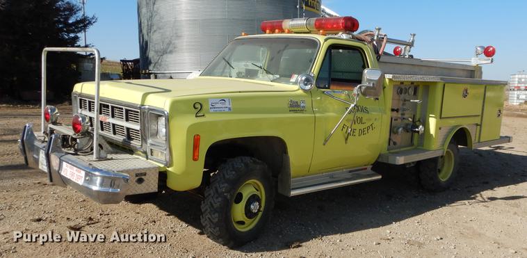 image for item DC0274 1980 GMC Sierra Grande 35 fire truck