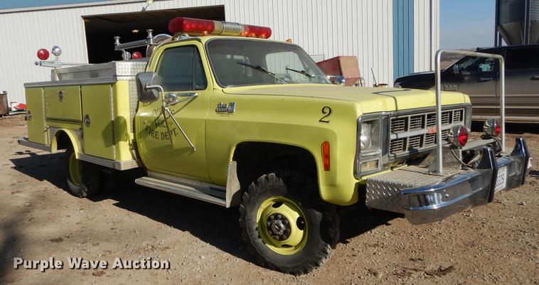 image for item DC0274 1980 GMC Sierra Grande 35 fire truck