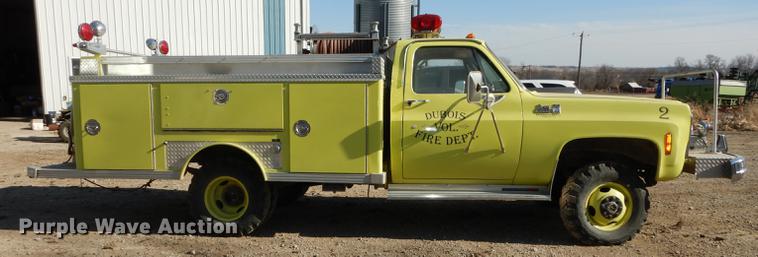 image for item DC0274 1980 GMC Sierra Grande 35 fire truck