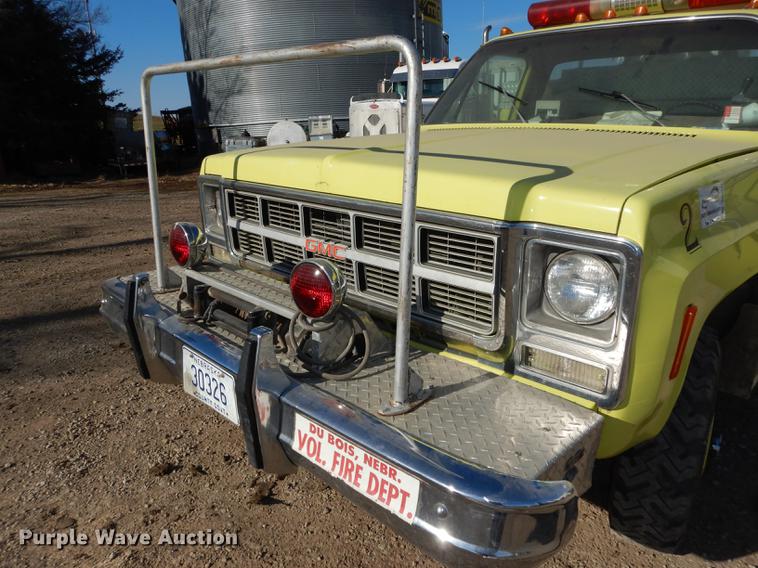 image for item DC0274 1980 GMC Sierra Grande 35 fire truck