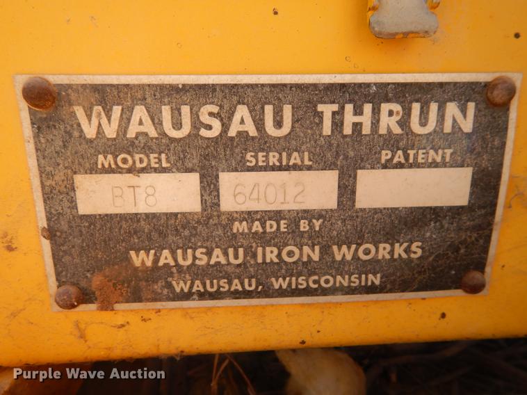 image for item DC0313 Wausau Thrun BT8 asphalt shilling rotary tiller