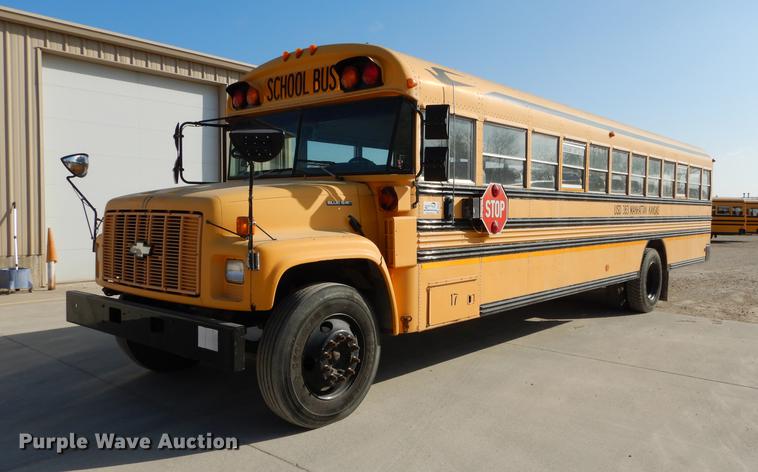 image for item DC0352 1998 Chevrolet Blue Bird school bus