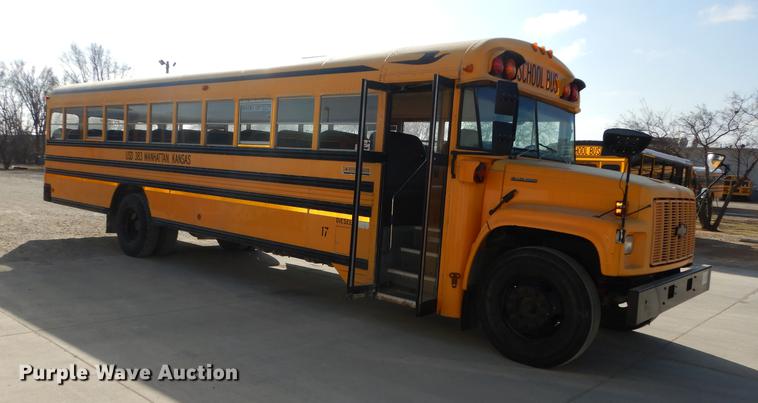 image for item DC0352 1998 Chevrolet Blue Bird school bus