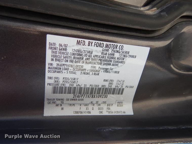 image for item DC0380 2008 Ford Crown Victoria Police Interceptor