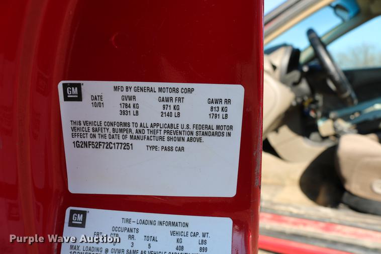 image for item DC3501 2002 Pontiac Grand AM