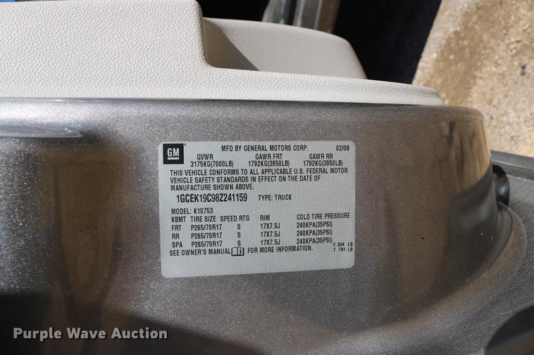 image for item DC3503 2008 Chevrolet Silverado 1500 Ext. Cab pickup truck