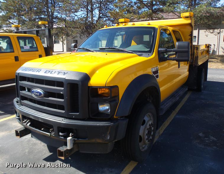 image for item DC4416 2008 Ford F550 Crew Cab dump truck