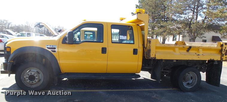 image for item DC4416 2008 Ford F550 Crew Cab dump truck