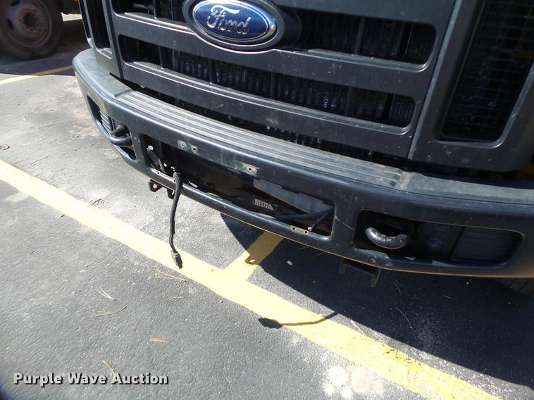image for item DC4417 2008 Ford F550 Crew Cab flatbed dump truck