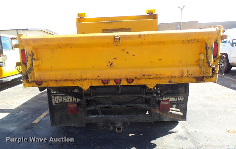 image for item DC4418 2008 Ford F550 Crew Cab flatbed dump truck
