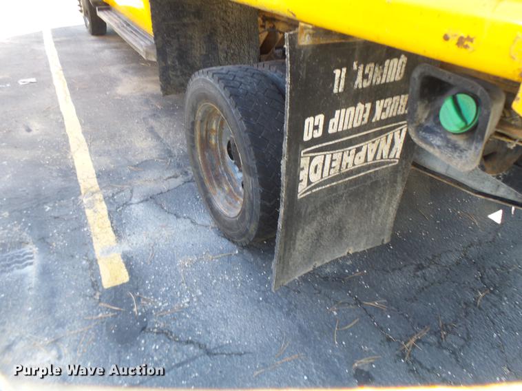 image for item DC4418 2008 Ford F550 Crew Cab flatbed dump truck