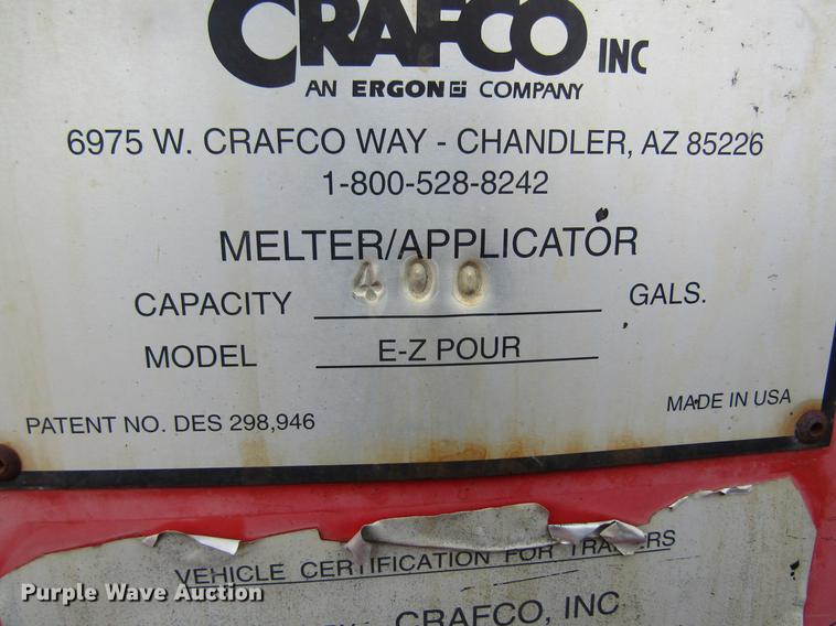 image for item DC4441 1999 Crafco EZ Pour 400DP melter applicator
