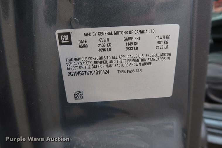 image for item DD5460 2009 Chevrolet Impala LS