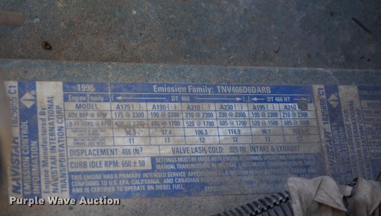 image for item DE3100 1997 International 4700 dump truck