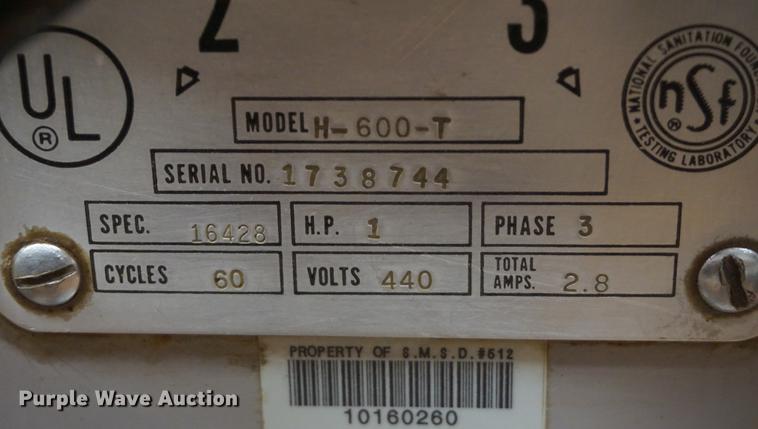 image for item DN9294 Hobart H-600-T mixer