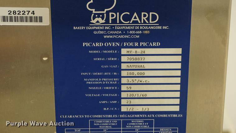 image for item DS9440 Picard MT-8-24 rotating oven