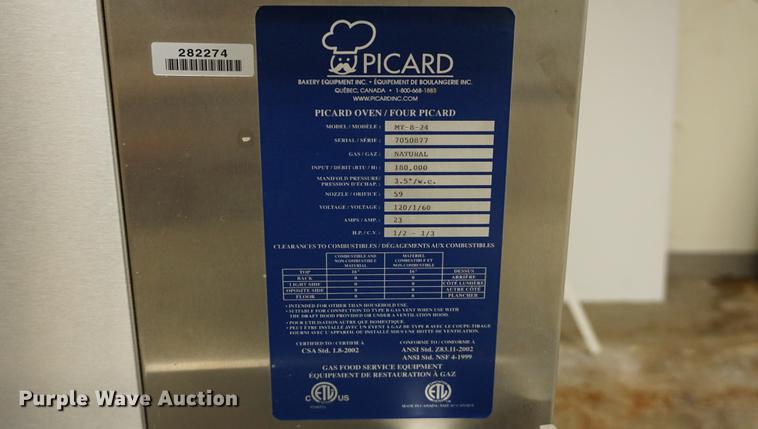 image for item DS9440 Picard MT-8-24 rotating oven