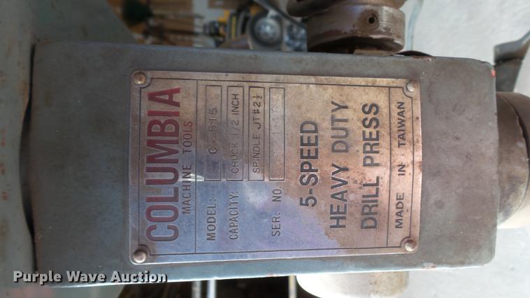 image for item DT9075 Columbia C-515 drill press