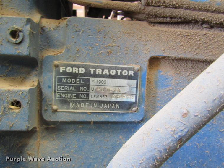image for item EI9309 1981 Ford 1900 HFWD tractor