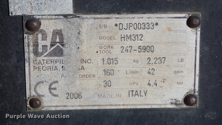 image for item EJ9269 2006 Caterpillar HM312 mulcher