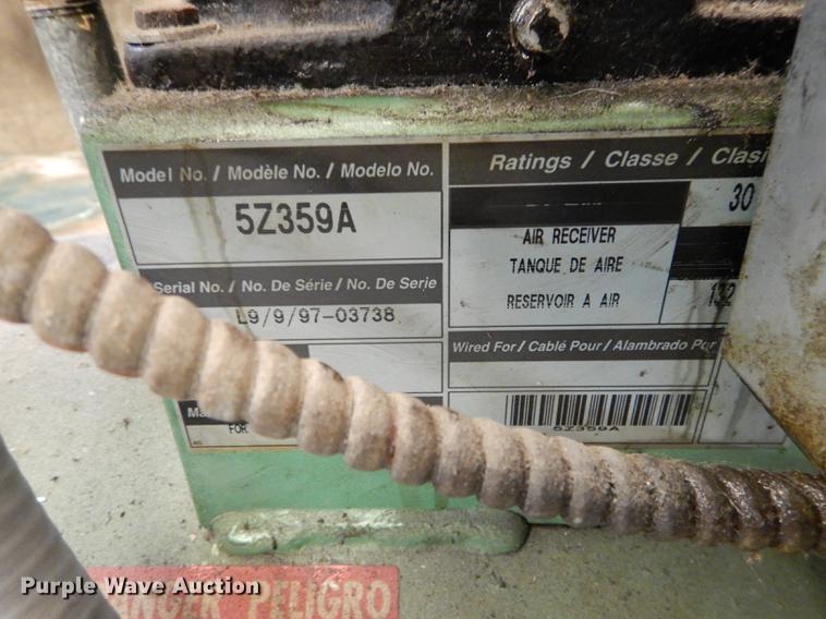 image for item EN9117 GE 5Z359A air compressor