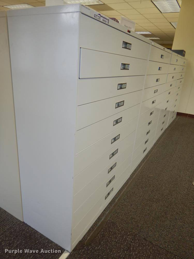 image for item EN9132 (4) Russ Bassett card/microfiche cabinets