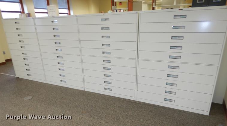 image for item EN9133 (3) Russ Bassett card/microfiche cabinets