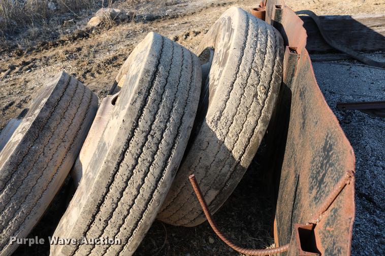 image for item EW9009 (4) Goodyear G149RSA 11R24.5 tires and wheels