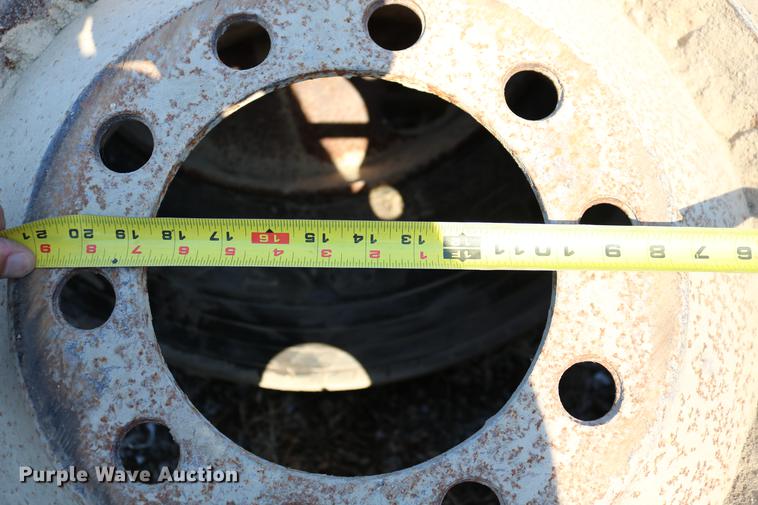 image for item EW9009 (4) Goodyear G149RSA 11R24.5 tires and wheels