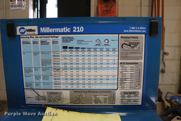 image for item EW9032 Miller Millermatic 210 MIG wire welder