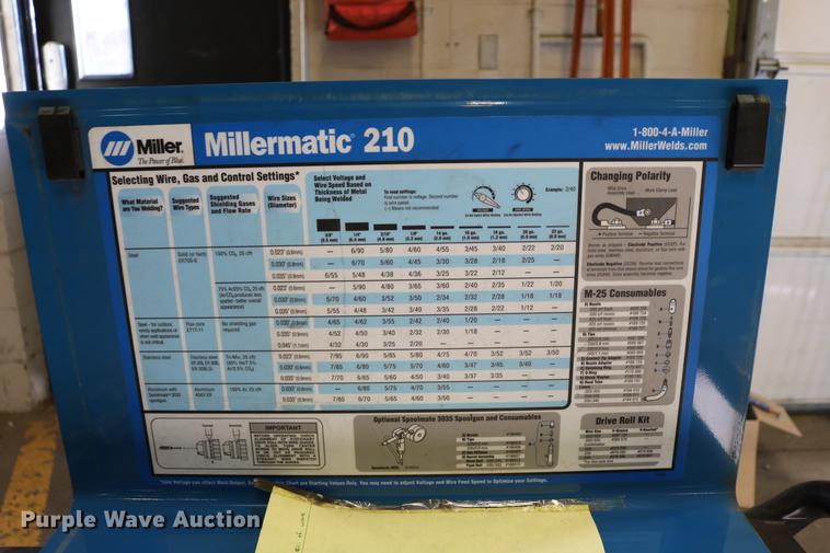 image for item EW9033 Miller Millermatic 210 MIG wire welder