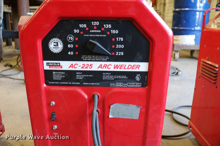 image for item EW9041 (3) Lincoln AC-225 arc welders