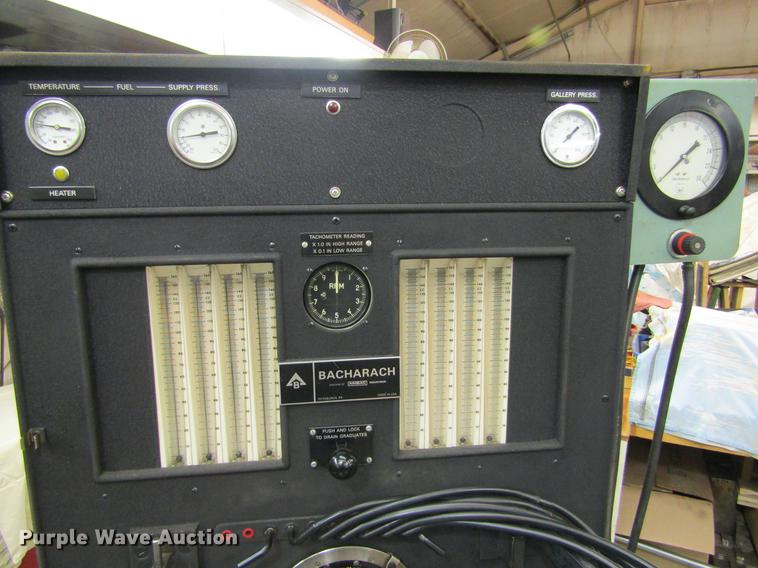 Bacharach D7500A diesel injection test and repair stand in Ensign, KS