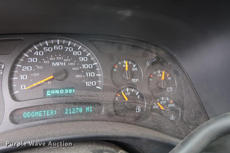 image for item DA8656 2005 Chevrolet 3500 flatbed dump truck