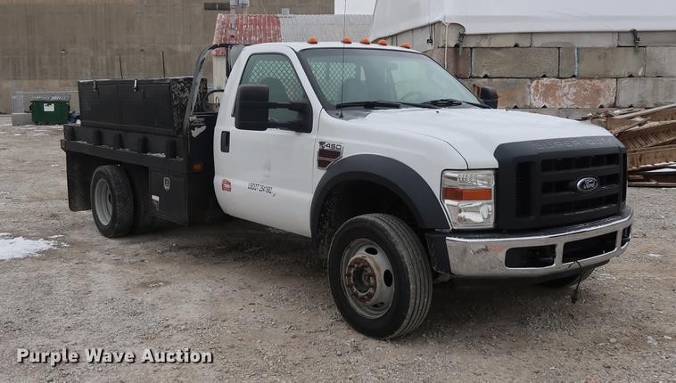 image for item DA8664 2008 Ford F450 Super Duty flatbed truck
