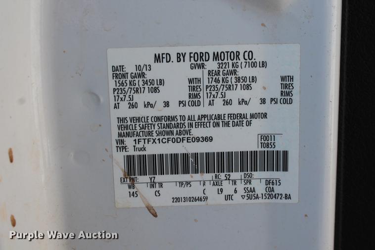 image for item DB5150 2013 Ford F150 XL SuperCab pickup truck