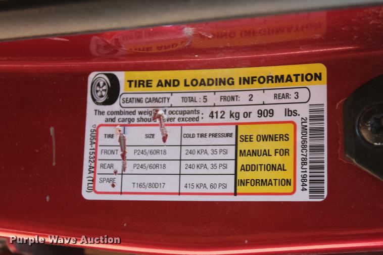 image for item DB5155 2008 Lincoln MKX SUV