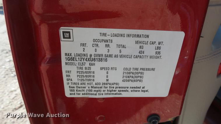 image for item DC1985 1999 Cadillac Eldorado