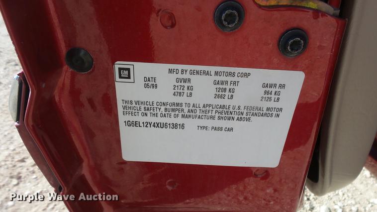 image for item DC1985 1999 Cadillac Eldorado