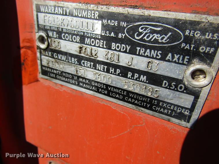 image for item DC4452 1965 Ford dump truck
