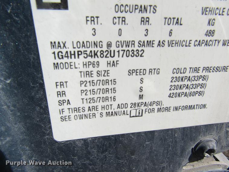 image for item DC4458 2002 Buick LeSabre