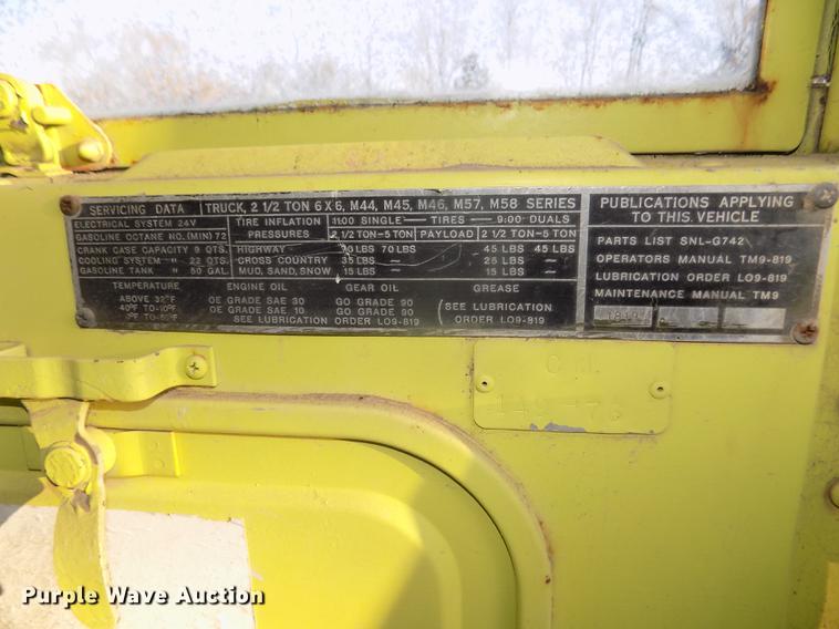 image for item DD2850 1957 Reo M35 tank truck