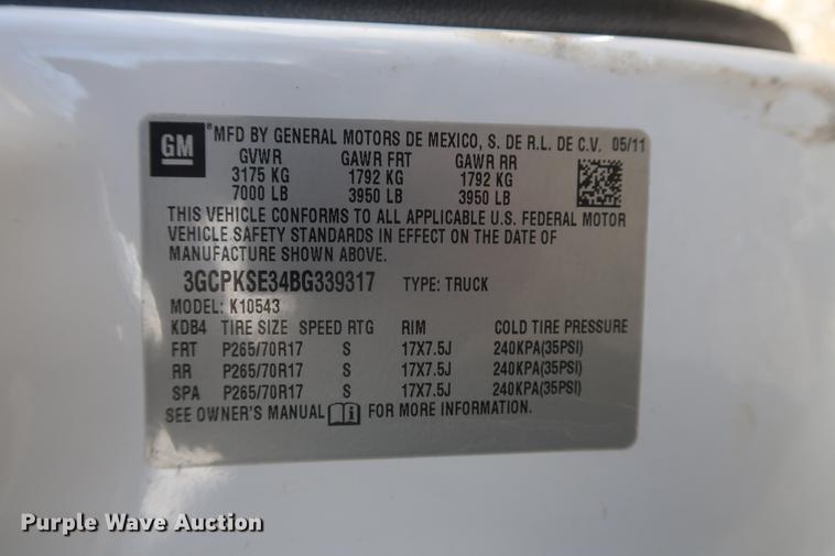 image for item DF3560 2011 Chevrolet Silverado 1500 LT Crew Cab pickup truck