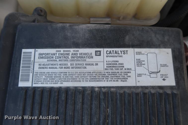 image for item DF3562 2006 Chevrolet Silverado 2500HD pickup truck