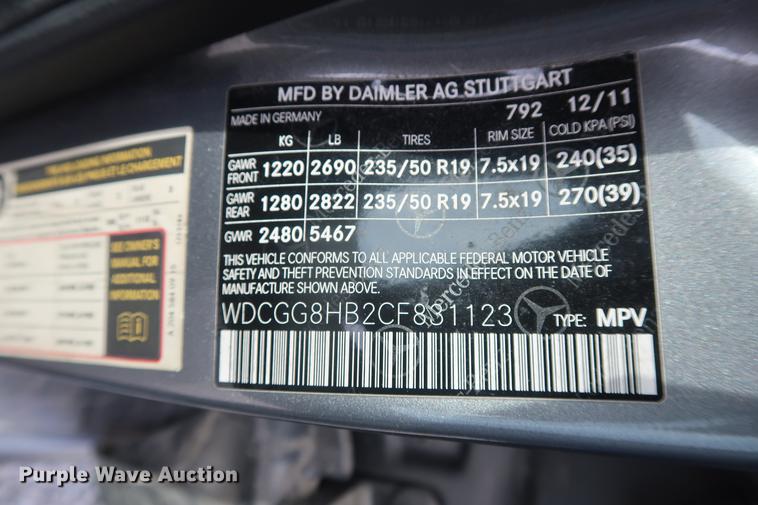 image for item DF3571 2012 Mercedes Benz GLK350 SUV