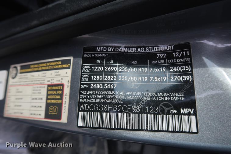 image for item DF3571 2012 Mercedes Benz GLK350 SUV